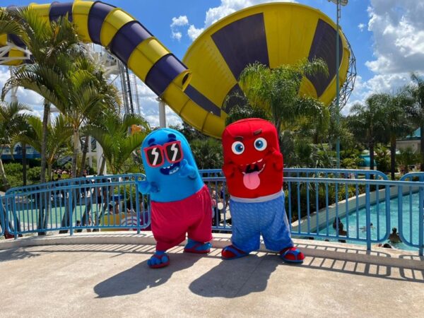 Wet’n Wild tem novos mascotes e tem prêmios para os visitantes