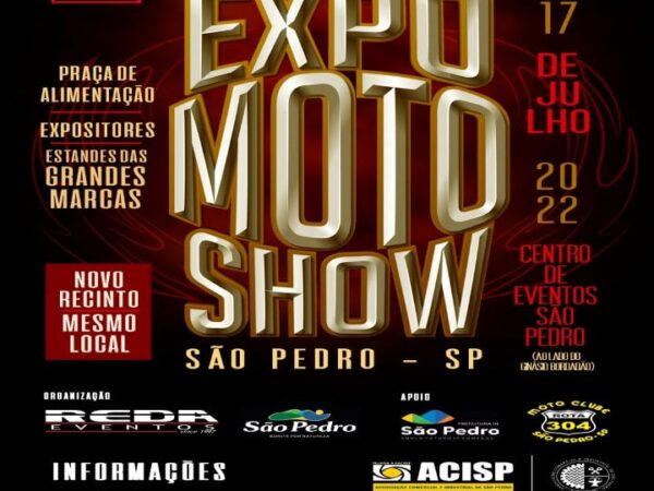 15 a 17 de julho tem encontro de motos em São Pedro
