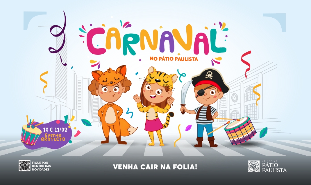 Bloquinho de Carnaval faz a folia no Shopping Pátio Paulista